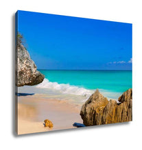 Load image into Gallery viewer, Gallery Wrapped Canvas, Tulum Beach Near Cancun Turquoise Caribbean