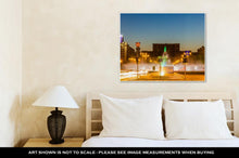 Load image into Gallery viewer, Gallery Wrapped Canvas, Fountain In Unirii Square Bucharest Romania