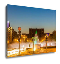 Load image into Gallery viewer, Gallery Wrapped Canvas, Fountain In Unirii Square Bucharest Romania