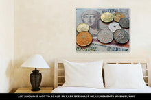 Load image into Gallery viewer, Gallery Wrapped Canvas, Greek Drachma Coins