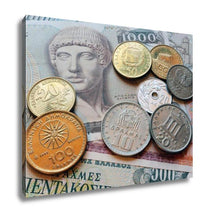 Load image into Gallery viewer, Gallery Wrapped Canvas, Greek Drachma Coins