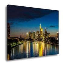 Load image into Gallery viewer, Gallery Wrapped Canvas, Frankfurt Am Main During Sunset