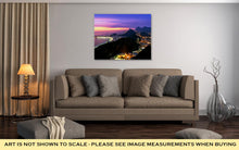 Load image into Gallery viewer, Gallery Wrapped Canvas, Night View Of Copacabana Beach And Botafogo In Rio De Janeiro