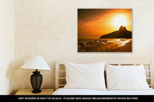 Load image into Gallery viewer, Gallery Wrapped Canvas, Warm Sunset On Ipanema Beach