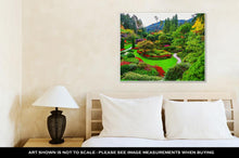 Load image into Gallery viewer, Gallery Wrapped Canvas, Butchart Gardens Gardens On Vancouver Island Flower Beds