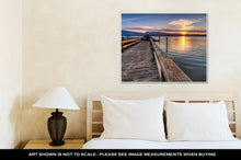 Load image into Gallery viewer, Gallery Wrapped Canvas, Pier With Sunrise Sunstar
