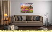 Load image into Gallery viewer, Gallery Wrapped Canvas, Fields Of Tulips In Village