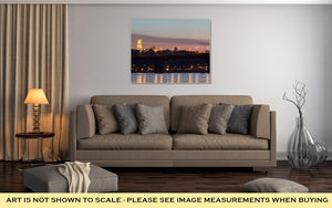 Gallery Wrapped Canvas, Beautiful Kiev Skyline At Sunset UKraine