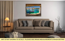Load image into Gallery viewer, Gallery Wrapped Canvas, Razanac Turquoise Waterfront Through Stone Window Dalmatia Croatia