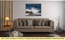 Load image into Gallery viewer, Gallery Wrapped Canvas, Ocean Waves Splash Over Rocks On Maines Coast Near Pemaquid Point