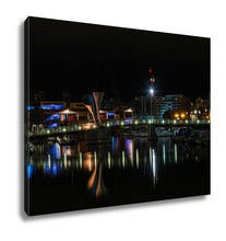 Load image into Gallery viewer, Gallery Wrapped Canvas, Docks And Pero Bridge In Bristol By Night