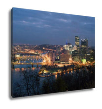 Load image into Gallery viewer, Gallery Wrapped Canvas, View From Mt Washington On Downtown Pittsburgh