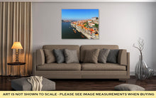 Load image into Gallery viewer, Gallery Wrapped Canvas, Bird Eye View Of Douro Riverside From The Dom Luiz Bridge Porto Portugal