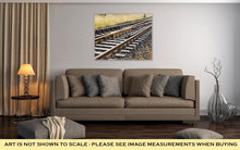 Load image into Gallery viewer, Gallery Wrapped Canvas, Train Tracks At The Train Depotpoint Switching Rails