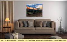 Load image into Gallery viewer, Gallery Wrapped Canvas, Freight Train With Petroleum Tankcars