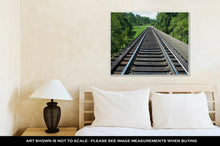Load image into Gallery viewer, Gallery Wrapped Canvas, Train Tracks On The Horizon