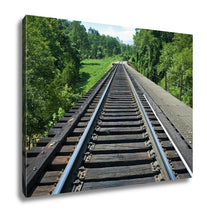 Load image into Gallery viewer, Gallery Wrapped Canvas, Train Tracks On The Horizon
