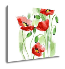 Load image into Gallery viewer, Gallery Wrapped Canvas, Painted Watercolor Poppies