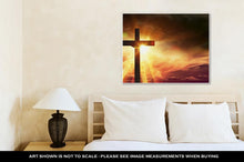 Load image into Gallery viewer, Gallery Wrapped Canvas, Crucifix Blessing Lights