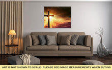 Load image into Gallery viewer, Gallery Wrapped Canvas, Crucifix Blessing Lights