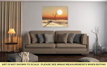 Load image into Gallery viewer, Gallery Wrapped Canvas, 3d Illustration Of A Desert Landscape With Cow Skull And Dead Tree