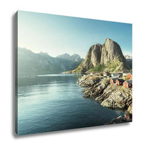 Load image into Gallery viewer, Gallery Wrapped Canvas, Fishing Hut In The Hamnoy Reine Lofoten Islands Norway