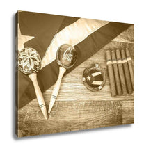 Load image into Gallery viewer, Gallery Wrapped Canvas, Retro Photo Table With Cuban Items