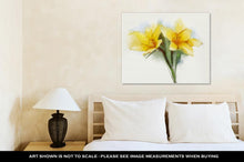 Load image into Gallery viewer, Gallery Wrapped Canvas, Watercolor Painting Yellow Lilies Flower