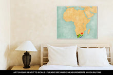 Load image into Gallery viewer, Gallery Wrapped Canvas, Map Of Africa South Africa