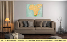 Load image into Gallery viewer, Gallery Wrapped Canvas, Map Of Africa South Africa