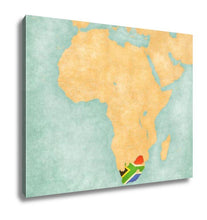 Load image into Gallery viewer, Gallery Wrapped Canvas, Map Of Africa South Africa