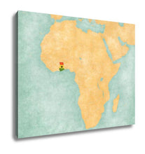 Load image into Gallery viewer, Gallery Wrapped Canvas, Map Of Africa Ghana