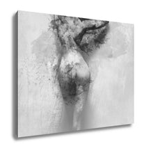 Load image into Gallery viewer, Gallery Wrapped Canvas, Digital Watercolor Painting Of A Naked Woman