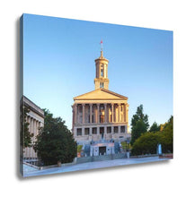 Load image into Gallery viewer, Gallery Wrapped Canvas, Tennessee State Capitol Building In Nashville Tn In The Morning
