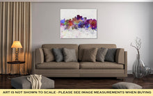 Load image into Gallery viewer, Gallery Wrapped Canvas, Rochester Ny Skyline In Watercolor