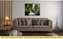 Load image into Gallery viewer, Gallery Wrapped Canvas, Savannah Georgia USA Historic Downtown Sidewalks Rowhouses And Oak Trees