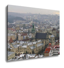 Load image into Gallery viewer, Gallery Wrapped Canvas, Winter Panorama Of Lviv Covered By Snow UKrainelviv Lvov Eastern UKraine The