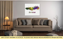 Load image into Gallery viewer, Gallery Wrapped Canvas, Caracas Skyline In Watercolor