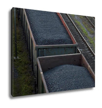 Load image into Gallery viewer, Gallery Wrapped Canvas, Cargo Cars Carrying Coal