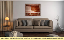 Load image into Gallery viewer, Gallery Wrapped Canvas, Vintage Oklahoma Map