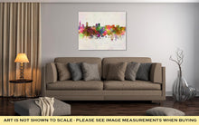 Load image into Gallery viewer, Gallery Wrapped Canvas, Baton Rouge Skyline In Watercolor