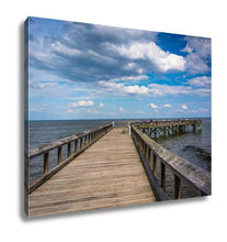 Load image into Gallery viewer, Gallery Wrapped Canvas, Pier In The Chesapeake Bay At Downs Park In Pasadena Maryland