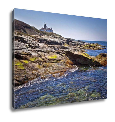 Gallery Wrapped Canvas, Beavertail Lighthouse In Newport