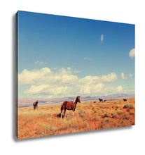 Load image into Gallery viewer, Gallery Wrapped Canvas, Horses On Meadow In Summer