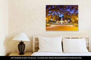 Gallery Wrapped Canvas, Forsyth Park In Savannah Ga