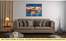 Load image into Gallery viewer, Gallery Wrapped Canvas, Savannah Georgia USA Skyline On The Savannah River At Dusk