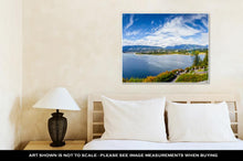Load image into Gallery viewer, Gallery Wrapped Canvas, Vancouver Skyline Panorama Taken At Prospect Point Stanley Park Showing Lions