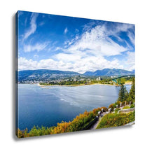 Load image into Gallery viewer, Gallery Wrapped Canvas, Vancouver Skyline Panorama Taken At Prospect Point Stanley Park Showing Lions