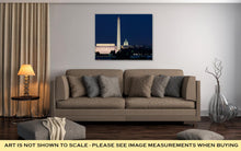 Load image into Gallery viewer, Gallery Wrapped Canvas, Washington Dc Skyline Including Lincoln Memorial Washington Monument And The