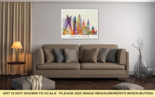 Load image into Gallery viewer, Gallery Wrapped Canvas, Sao Paulo Landmarks In Artistic Watercolor Poster